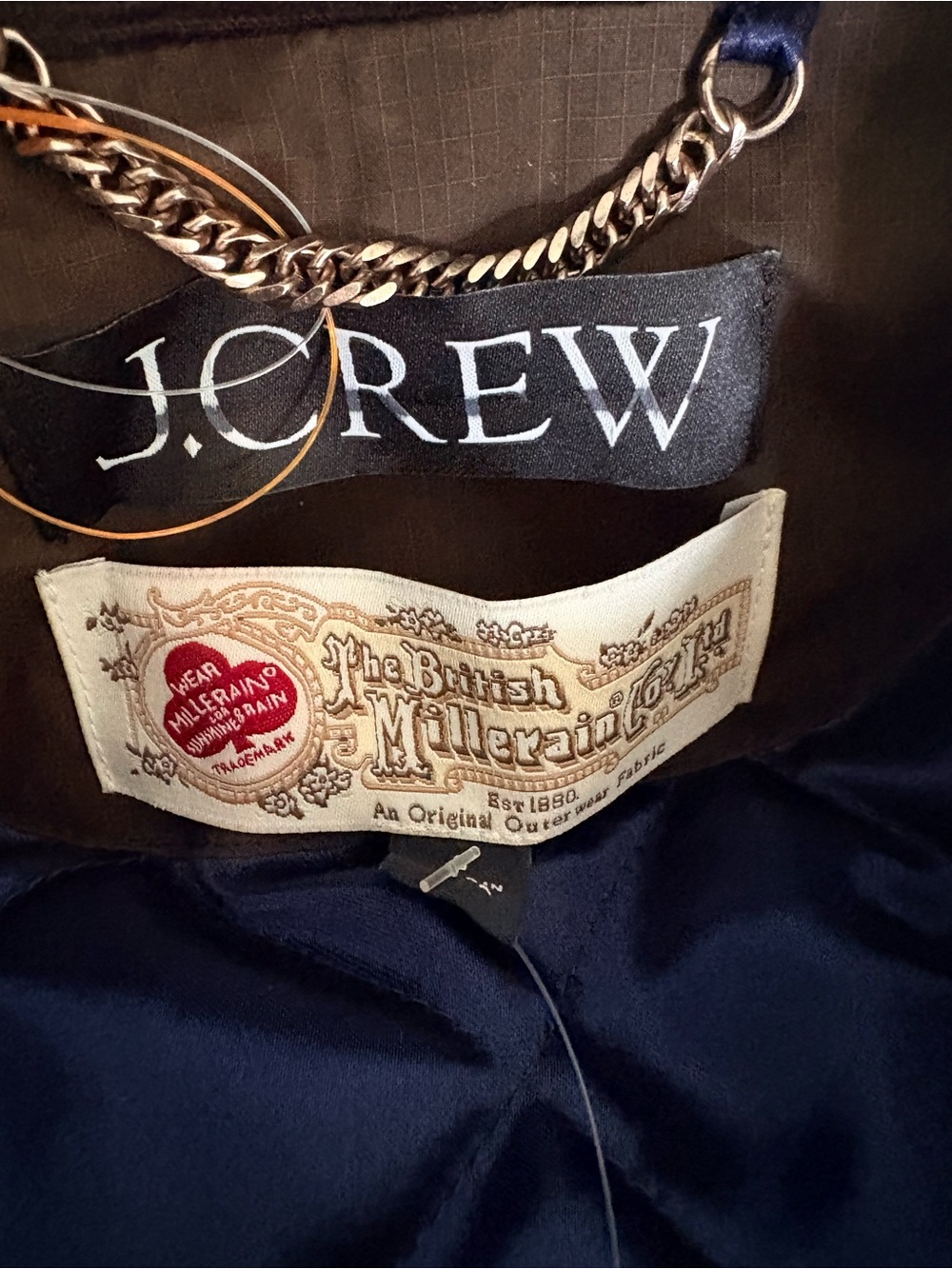 J.Crew short barn jacket Millerain S Small New ripstop - Picture 4 of 4